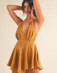 Day in the life satin skort romper