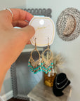 Boho beaded earrings