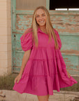 Stay sweet casual collared dress
